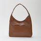Hobo Bag Smooth Faux Leather with Magnetic Closure and Pockets