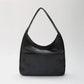 Hobo Bag Smooth Faux Leather with Magnetic Closure and Pockets