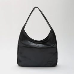Hobo Bag Smooth Faux Leather with Magnetic Closure and Pockets