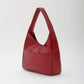 Hobo Bag Smooth Faux Leather with Magnetic Closure and Pockets