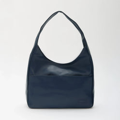Hobo Bag Smooth Faux Leather with Magnetic Closure and Pockets