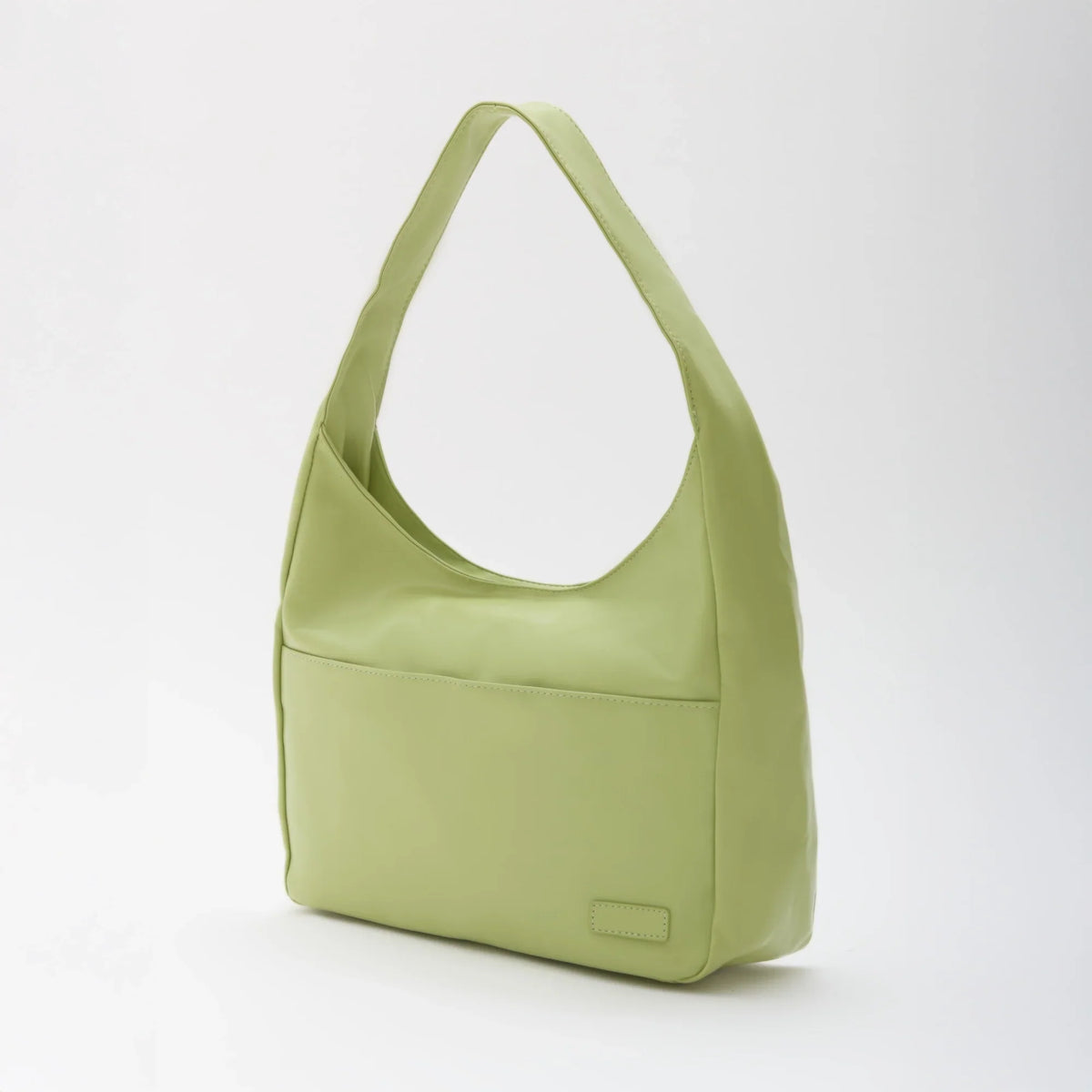 Hobo Bag Smooth Faux Leather with Magnetic Closure and Pockets
