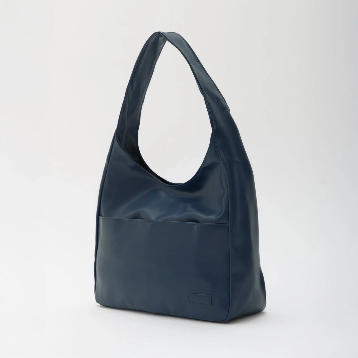 Hobo Bag Smooth Faux Leather with Magnetic Closure and Pockets