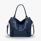 Tote Bag Faux Leather with Shoulder Strap, Pouch and Zip Pockets