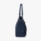 Tote Bag Faux Leather with Shoulder Strap, Pouch and Zip Pockets
