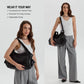 Laptop Bag Faux Leather with Handles and Adjustable Shoulder Strap