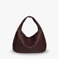 Hobo Bag Woven Faux Leather with Zip and 16-Inch Laptop Fit