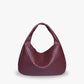 Hobo Bag Woven Faux Leather with Zip and 16-Inch Laptop Fit