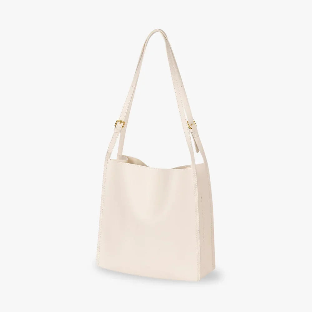 Tote Bag Soft Faux Leather with Magnetic Snap and Sturdy Handles