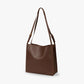 Tote Bag Soft Faux Leather with Magnetic Snap and Sturdy Handles