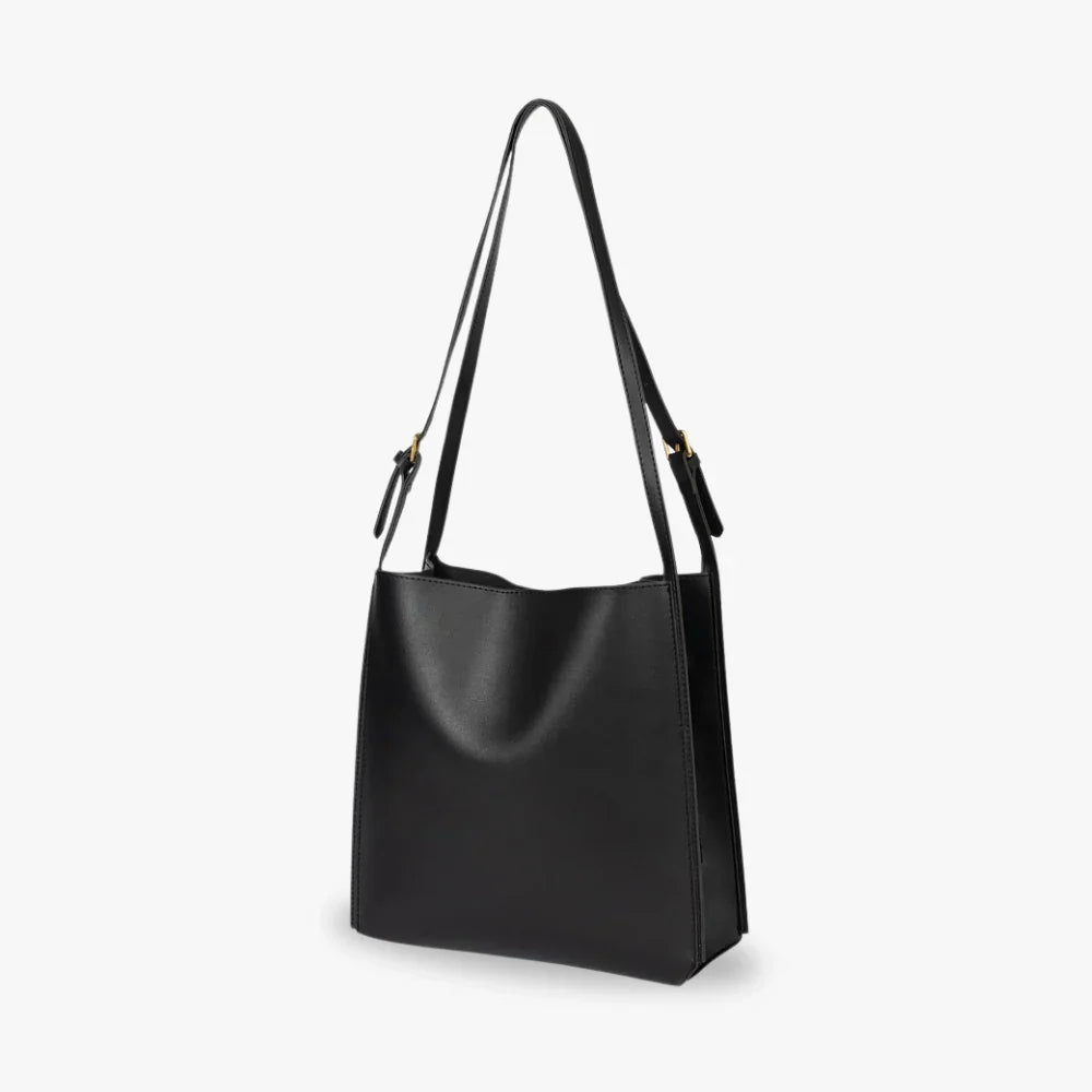 Tote Bag Soft Faux Leather with Magnetic Snap and Sturdy Handles
