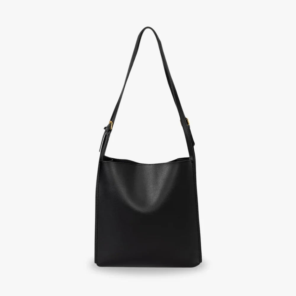 Tote Bag Soft Faux Leather with Magnetic Snap and Sturdy Handles