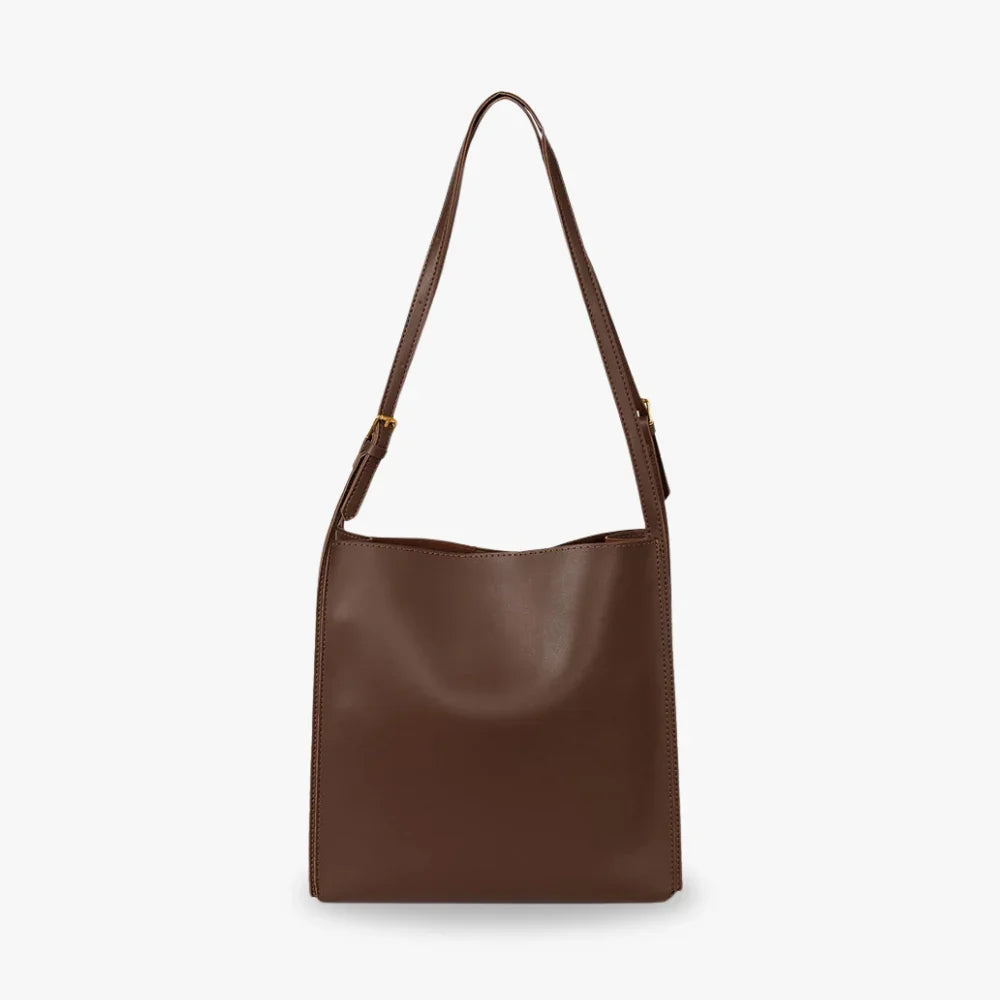 Tote Bag Soft Faux Leather with Magnetic Snap and Sturdy Handles