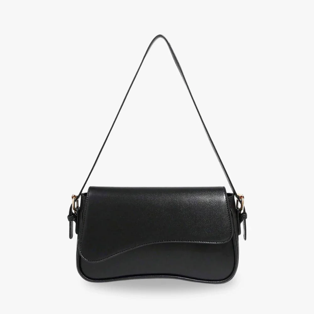 Crossbody Bag Faux Leather with Magnetic Flap and Detachable Strap