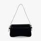 Crossbody Bag Faux Leather with Magnetic Flap and Detachable Strap