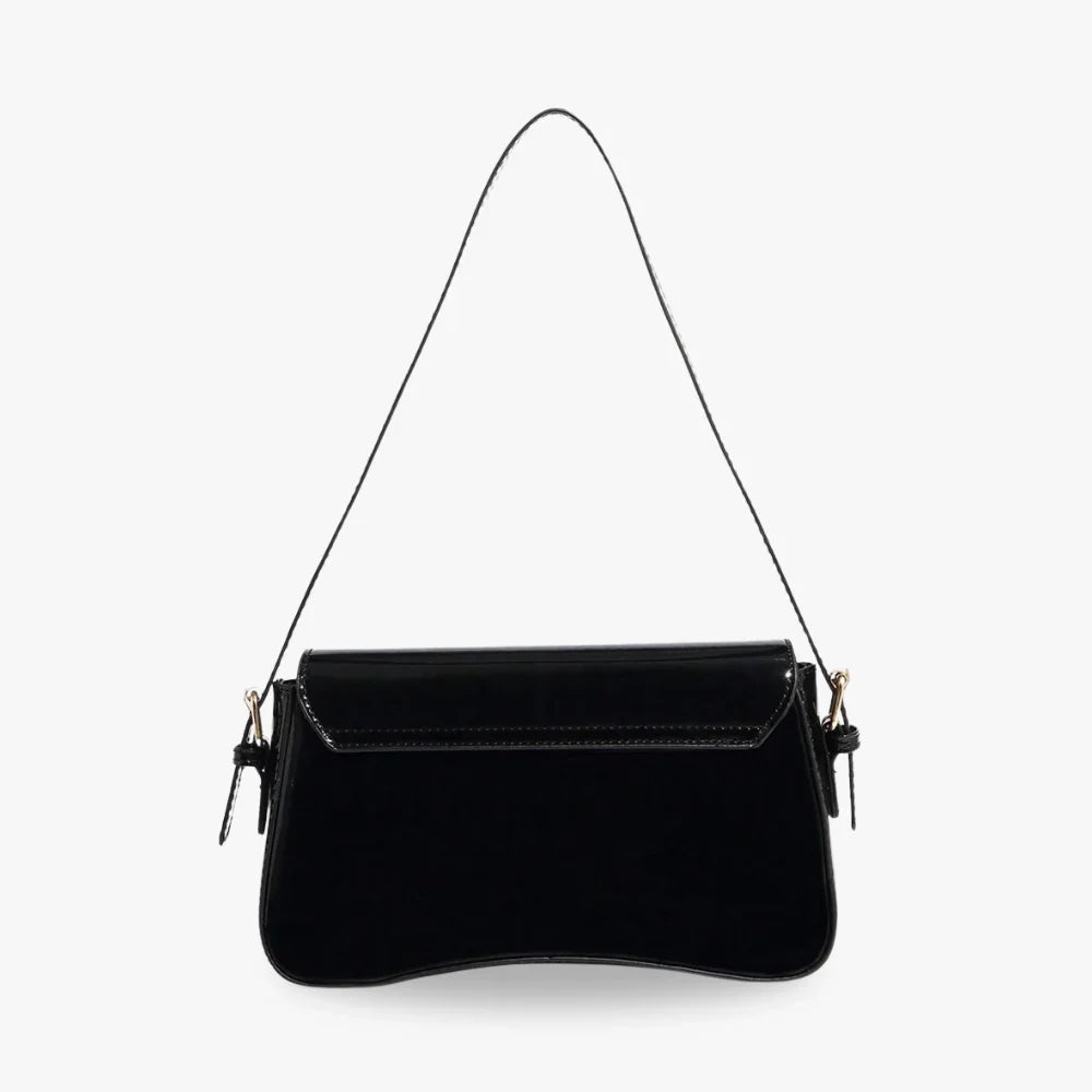 Crossbody Bag Faux Leather with Magnetic Flap and Detachable Strap