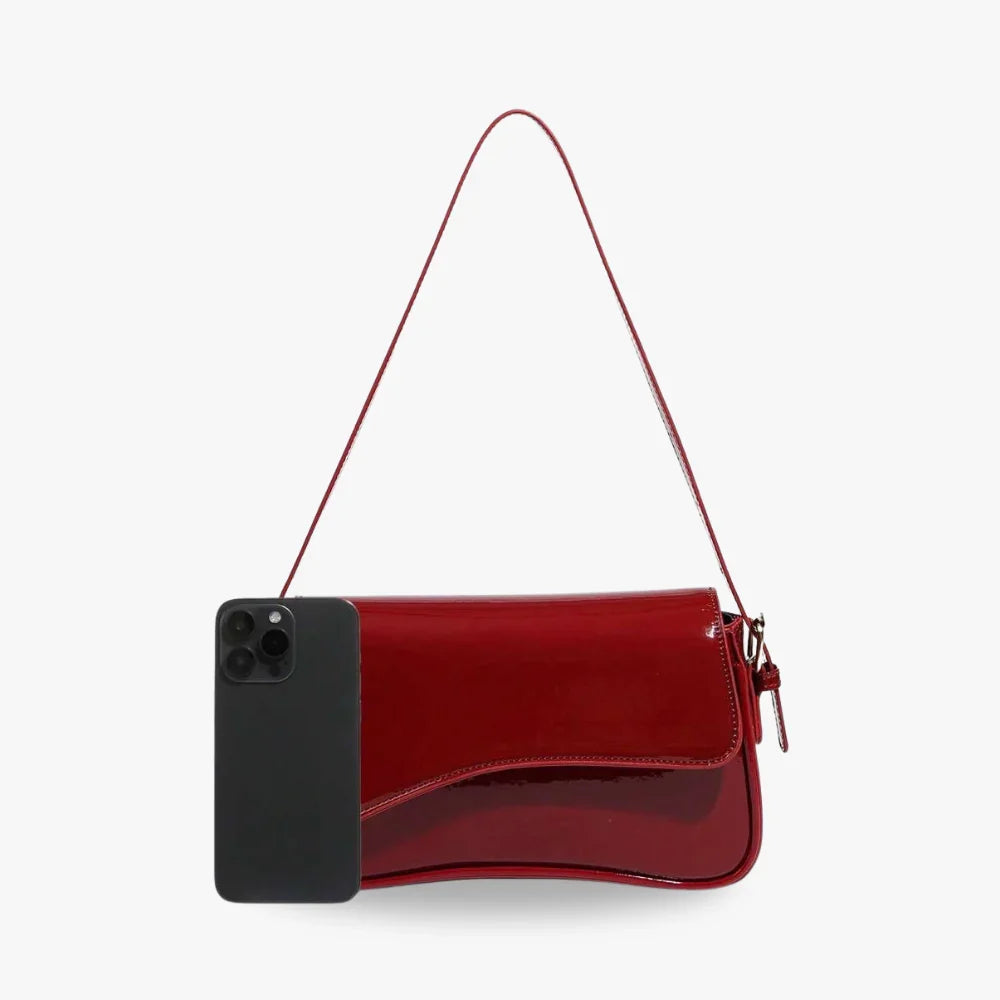 Crossbody Bag Faux Leather with Magnetic Flap and Detachable Strap