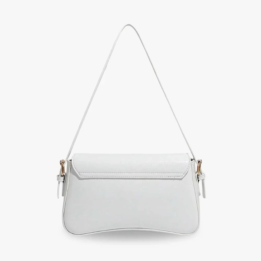 Crossbody Bag Faux Leather with Magnetic Flap and Detachable Strap