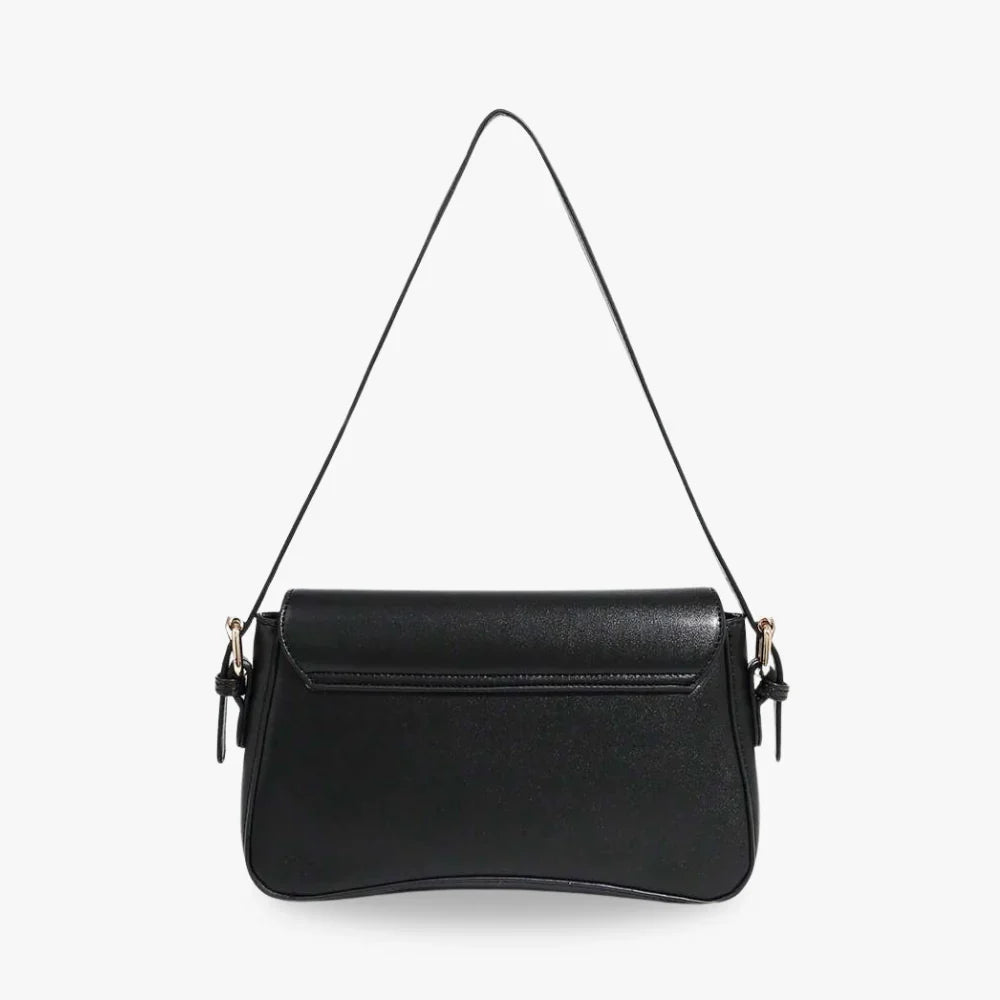 Crossbody Bag Faux Leather with Magnetic Flap and Detachable Strap