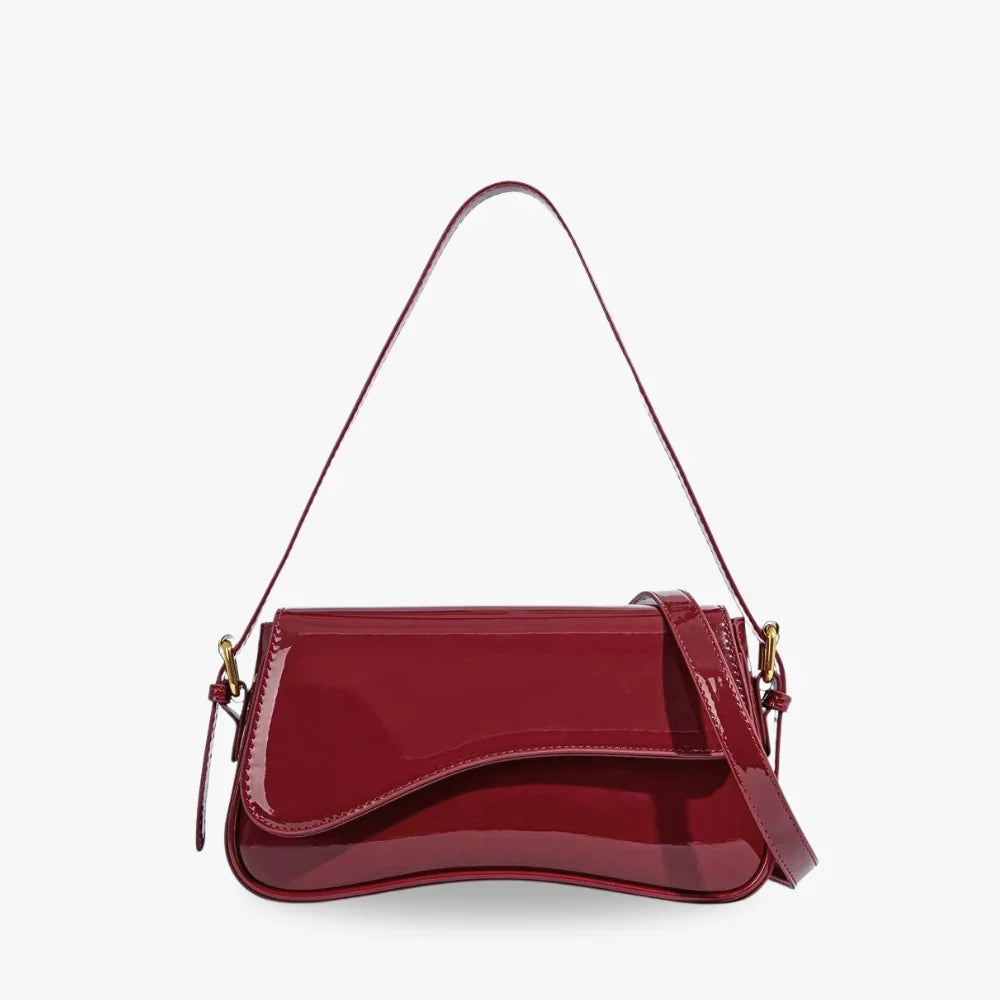 Crossbody Bag Faux Leather with Magnetic Flap and Detachable Strap