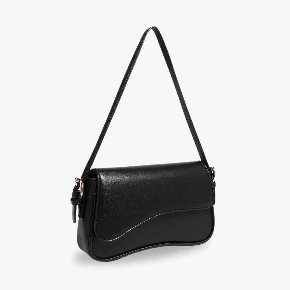Crossbody Bag Faux Leather with Magnetic Flap and Detachable Strap