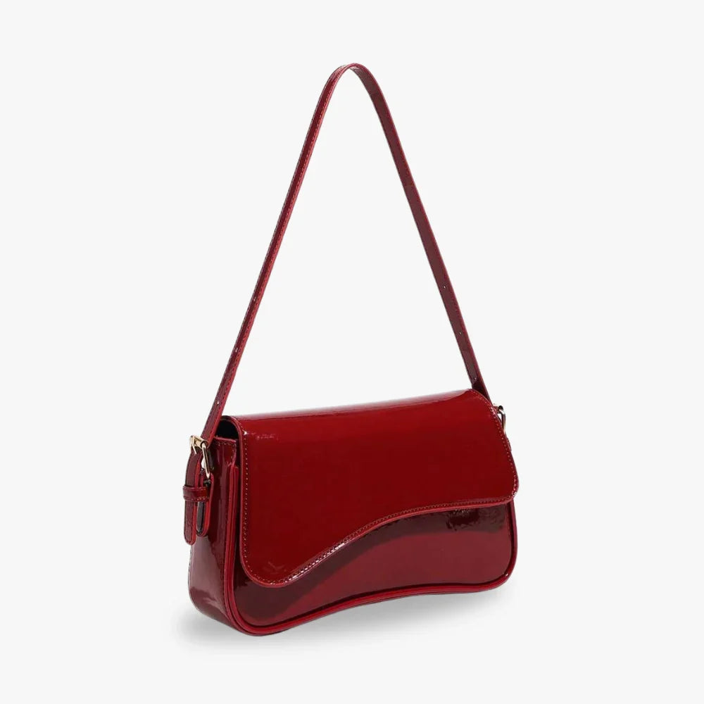 Crossbody Bag Faux Leather with Magnetic Flap and Detachable Strap
