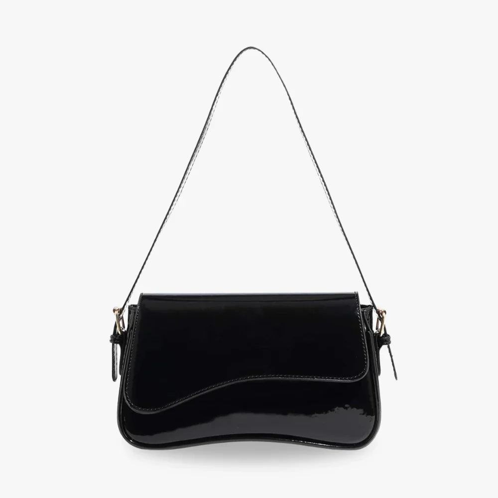 Crossbody Bag Faux Leather with Magnetic Flap and Detachable Strap