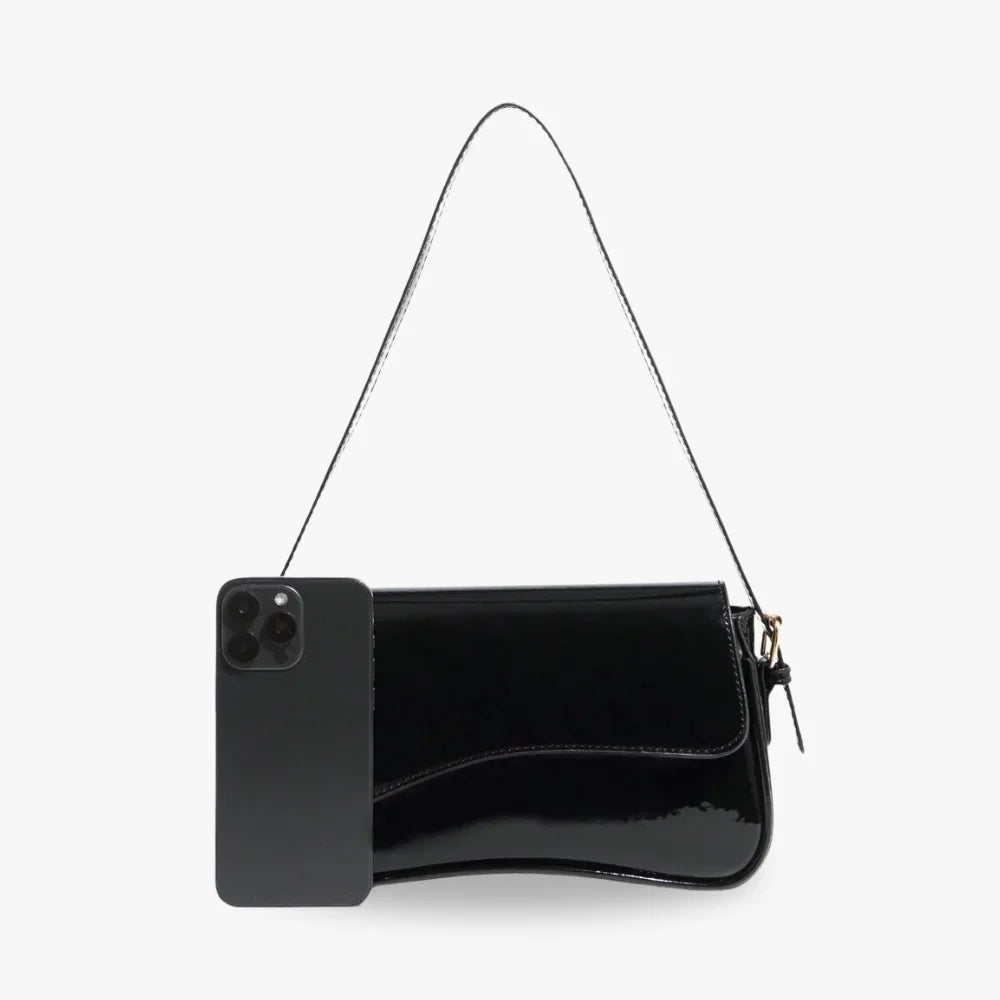 Crossbody Bag Faux Leather with Magnetic Flap and Detachable Strap