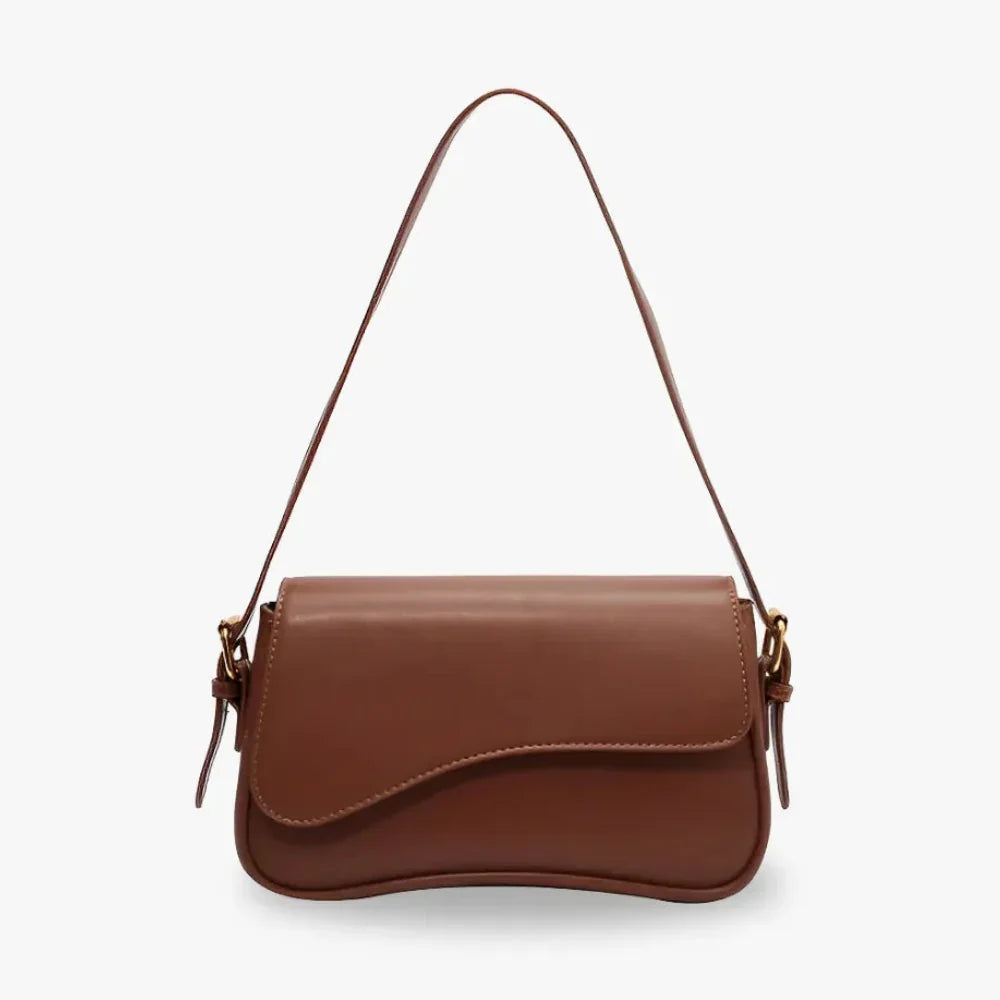 Crossbody Bag Faux Leather with Magnetic Flap and Detachable Strap