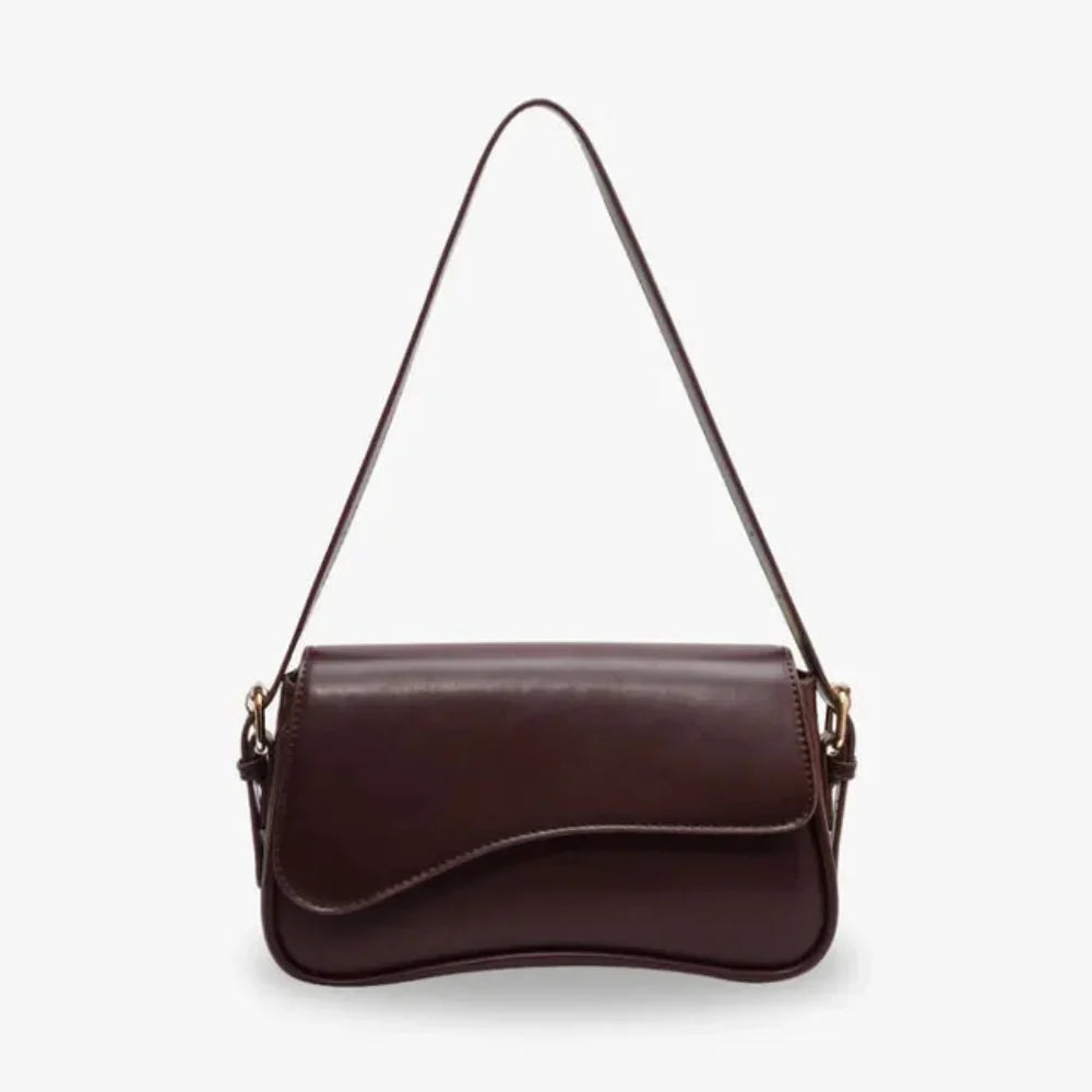 Crossbody Bag Faux Leather with Magnetic Flap and Detachable Strap