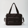 Crossbody Bag Faux Leather with Two Lined Compartments and Handles