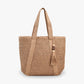 Tote Bag Straw with Zip Closure and Two Large Handles