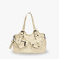Shoulder Bag Faux Leather with Top Handles, Front Pockets and Strap