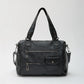 Crossbody Bag Faux Leather with Two Lined Compartments and Handles