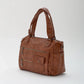 Crossbody Bag Faux Leather with Two Lined Compartments and Handles