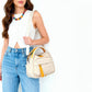 Crossbody Bag Water-Repellent Nylon with Double Zip and Pockets