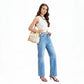 Crossbody Bag Water-Repellent Nylon with Double Zip and Pockets