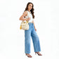 Crossbody Bag Water-Repellent Nylon with Double Zip and Pockets