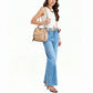Crossbody Bag Water-Repellent Nylon with Double Zip and Pockets