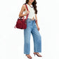 Crossbody Bag Water-Repellent Nylon with Double Zip and Pockets