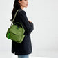 Crossbody Bag Water-Repellent Nylon with Double Zip and Pockets