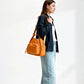 Crossbody Bag Water-Repellent Nylon with Double Zip and Pockets