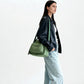 Crossbody Bag Water-Repellent Nylon with Double Zip and Pockets
