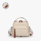 Crossbody Bag Water-Repellent Nylon with Double Zip and Pockets