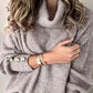 Folded Roll Neck Button Cuff Jumper