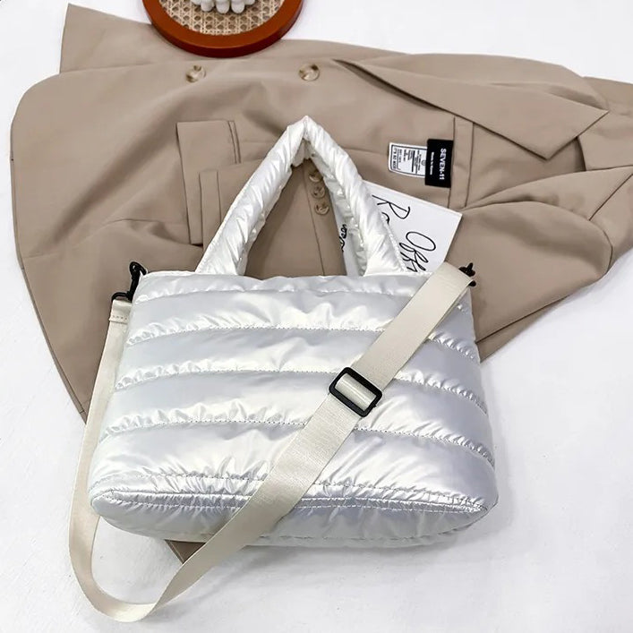 Tote Bag Cotton Nylon with Removable Strap