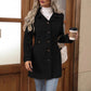 Trench Coat Polyester Tailored with Adjustable Waist Belt