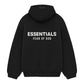 Essentials Hoodie Fleece Black - Fear of God