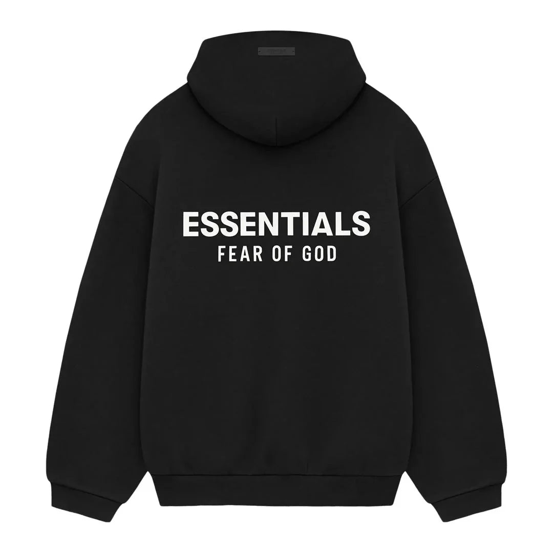 Essentials Hoodie Fleece Black - Fear of God