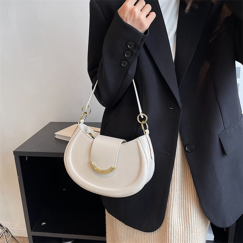 Crossbody Bag Faux Leather with Top Handle and Removable Strap